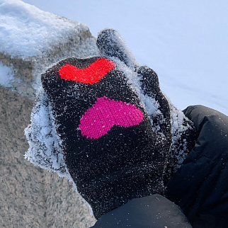 Варежки сердечные Friend Function