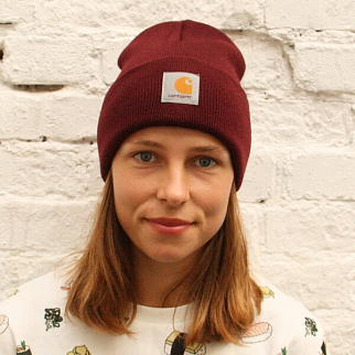 Шапка Carhartt WIP Watch Hat Bordeaux