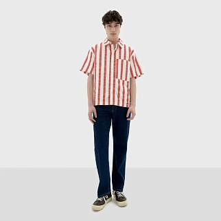 Рубашка Thinking Mu Red Maxi Stripes Kurt
