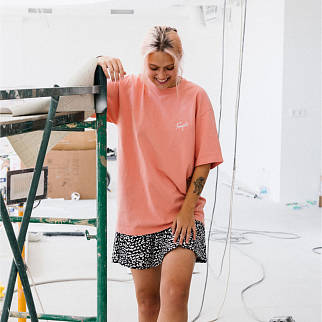 Футболка Akomplice Tranquilo Embroidered Peach