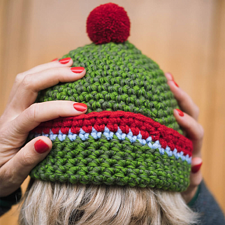 Шапка CHECK YA HEAD зеленая 2510/162