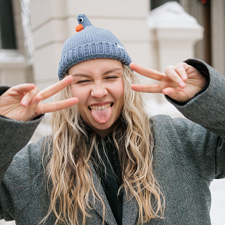 Шапка Friend Function Будь как голубь стальной