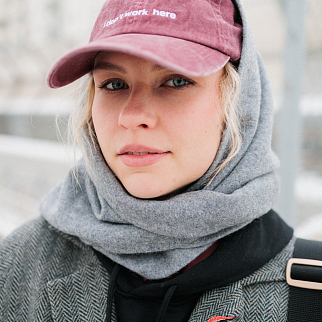 Кепка Friend Function I don't work here вишневая