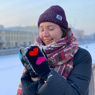 Варежки сердечные Friend Function