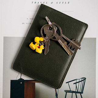 Брелок с тремя утками желтыми