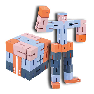 Разноцветный мальчик-кубик Fridolin (синий, оранжевый, голубой)