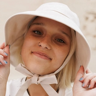 Панама CHECK YA HEAD бежевая T2031/147