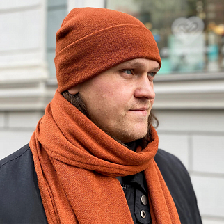 Шапка шерстяная Friend Function Терракот
