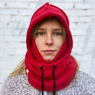 Капюшон Kusto Hood M красный