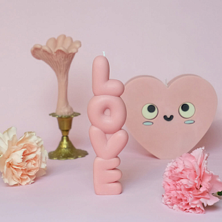 Ароматическая свеча Unification Love «Love» голубая