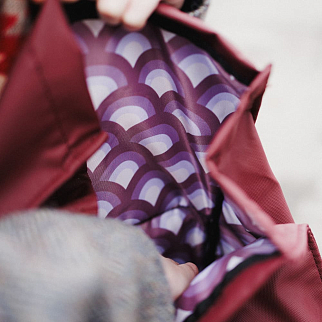 Рюкзак роллтоп Friend Function прорезиненный бордовый