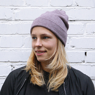 Шапка шерстяная Friend Function Сиреневый меланж