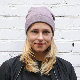 Шапка шерстяная Friend Function Сиреневый меланж