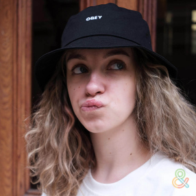 Панама Obey Bold Twill Bucket Hat Black