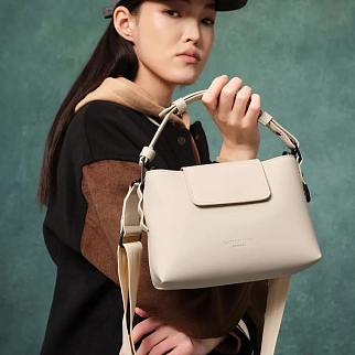 Кроссбоди сумка Gaston Luga Splashini Cloud Cream