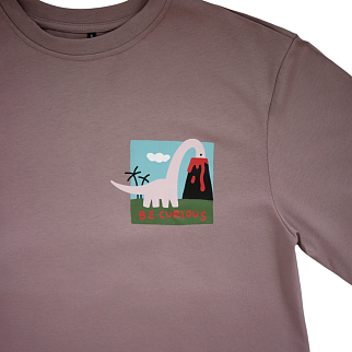 Футболка Barking Store Be curious мужская черничная