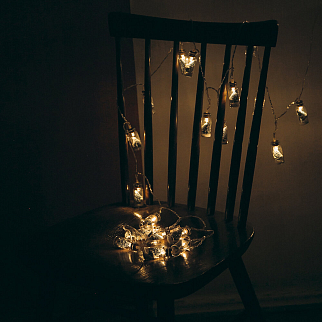 Гирлянда с елочками (20 лампочек)