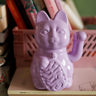 Манэки-нэко - Lucky Cat сиреневый