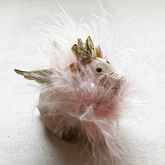 Елочная игрушка Свинья Лилиан