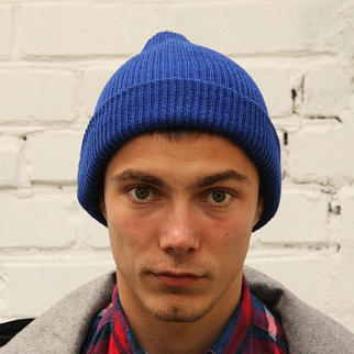 Шапка Kusto One ярко-синяя Василек