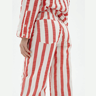 Брюки Thinking Mu Red Maxi Stripes Manolita