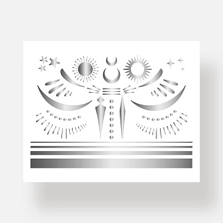 Временная татуировка Life is a party silver