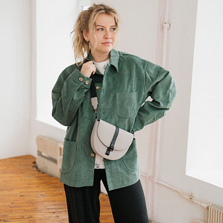 Рубашка вельветовая Friend Function зеленая