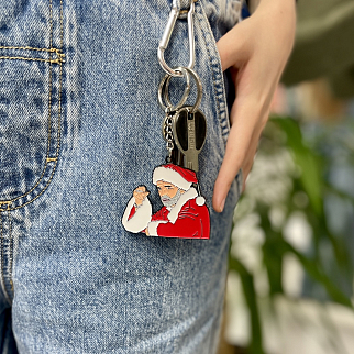 Брелок металлический FRIEND FUNCTION Плохой Санта