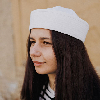 Шапка CHECK YA HEAD белая T636/68