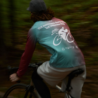 Лонгслив Called a Garment "G" Cycling бледномятный и вишневый