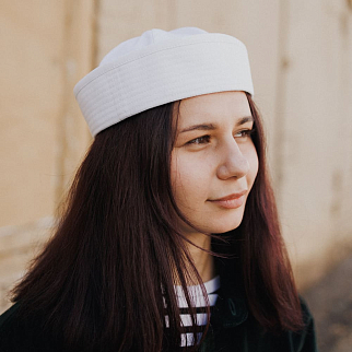 Шапка CHECK YA HEAD белая T636/68