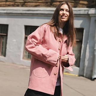 Рабочая рубашка Friend Function розовая унисекс