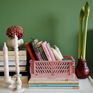 Пластиковые складные боксы 25х15 см (разные цвета)