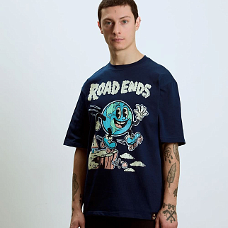 Футболка Barking Store ROAD ENDS оверсайз