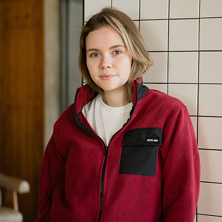 Флиска Kusto Fleece Full Zip Bordo