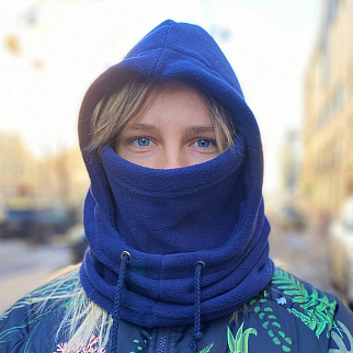 Капюшон Kusto Hood L синий