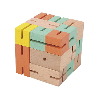 Разноцветный мальчик-кубик Fridolin (зеленый, желтый, оранжевый)
