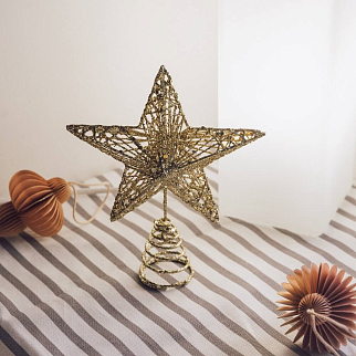 Звезда - наконечник на елку (разные цвета)