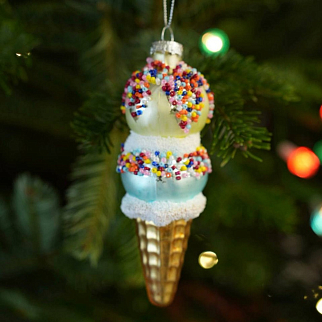 Елочные игрушки Мороженое (3 штуки)