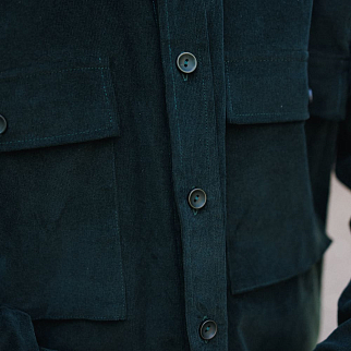 Рубашка МЕЧ MICRO CORD SHIRT Dark Green