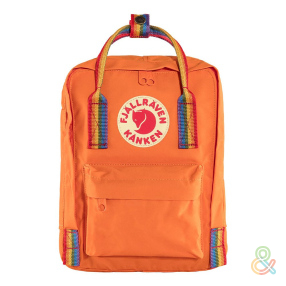 Рюкзак Fjallraven Kanken MINI Burnt Orange - Rainbow Pattern (212-907)