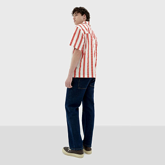 Рубашка Thinking Mu Red Maxi Stripes Kurt