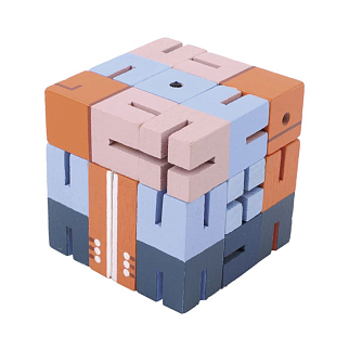 Разноцветный мальчик-кубик Fridolin (синий, оранжевый, голубой)