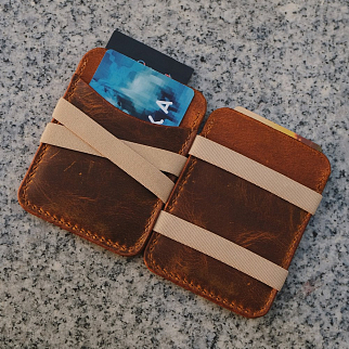 Волшебный кошелек FRIEND FUNCTION светло-коричневый