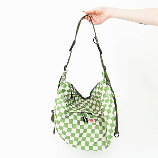 Сумка iyulstore Le sac Шашечка зелёная
