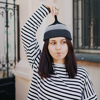 Шапка CHECK YA HEAD серая 25224/10