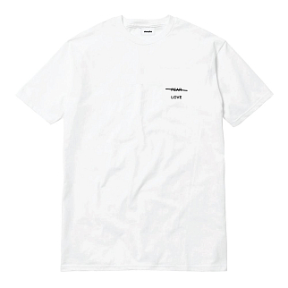 Футболка Akomplice Love Over Fear Embroidered White