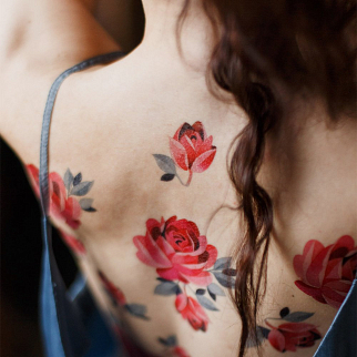 Временная татуировка Roses