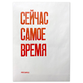 Плакат Partisan Press Сейчас самое время