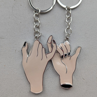 Пара брелоков на ключи Helio Ferretti PINKY PROMISE KEYCHAIN PAIR